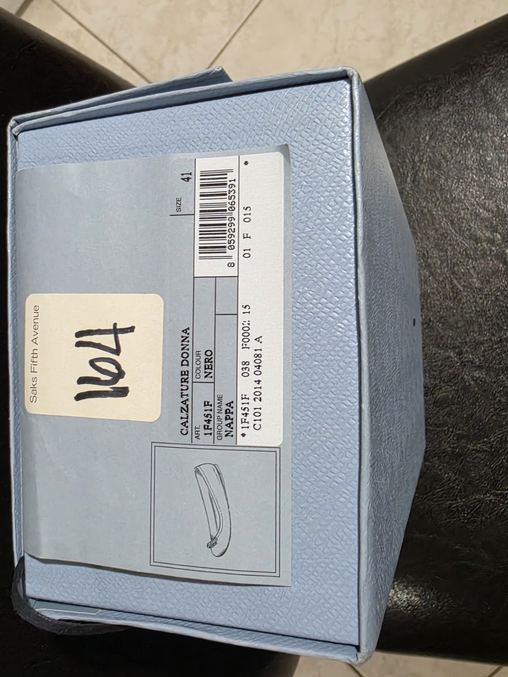 Prada Women's Black Leather Ballet Flats - Picture 8 of 9